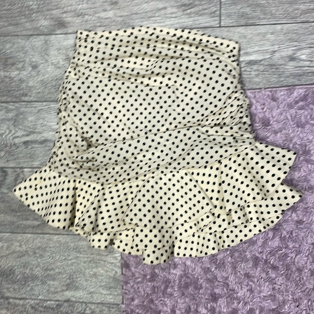 Zara polka dot mini skirt
